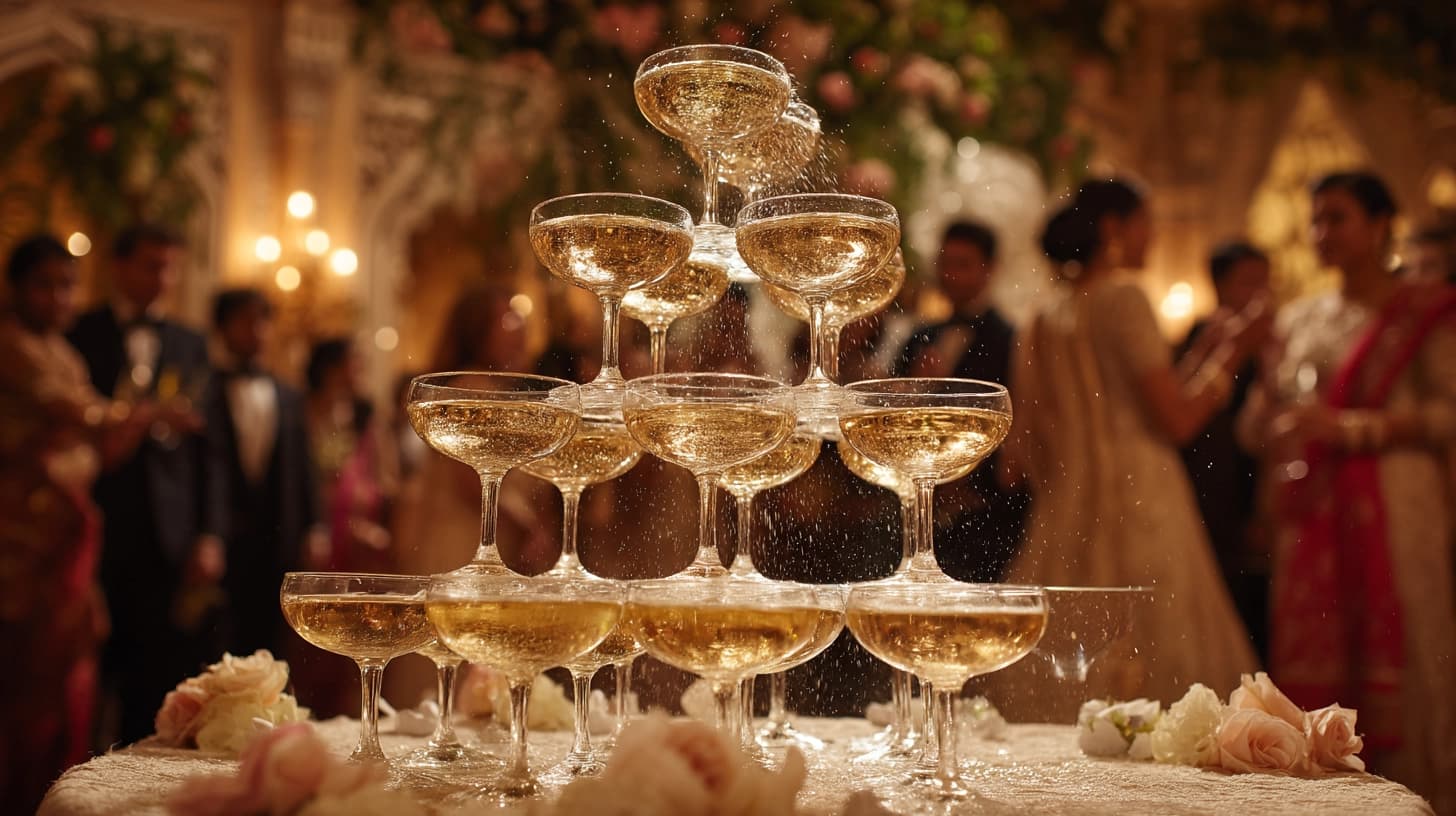 Champagne tower